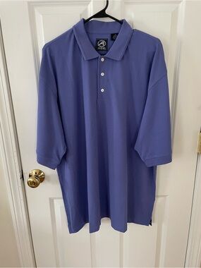 Ahead Men's Polo Golf Shirt in Periwinkle Blue